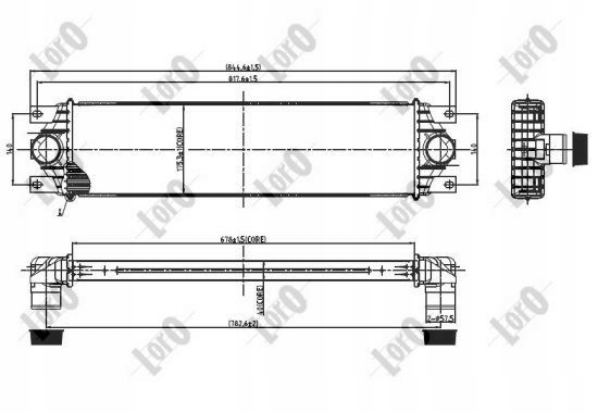 ABAKUS CHŁODNICA POWIETRZA DOŁADOWUJĄCEGO NISSA Producent części Abakus