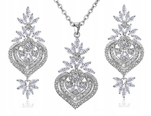 Exkluzivní Svatební Komplet S Diamantovými Zirkony