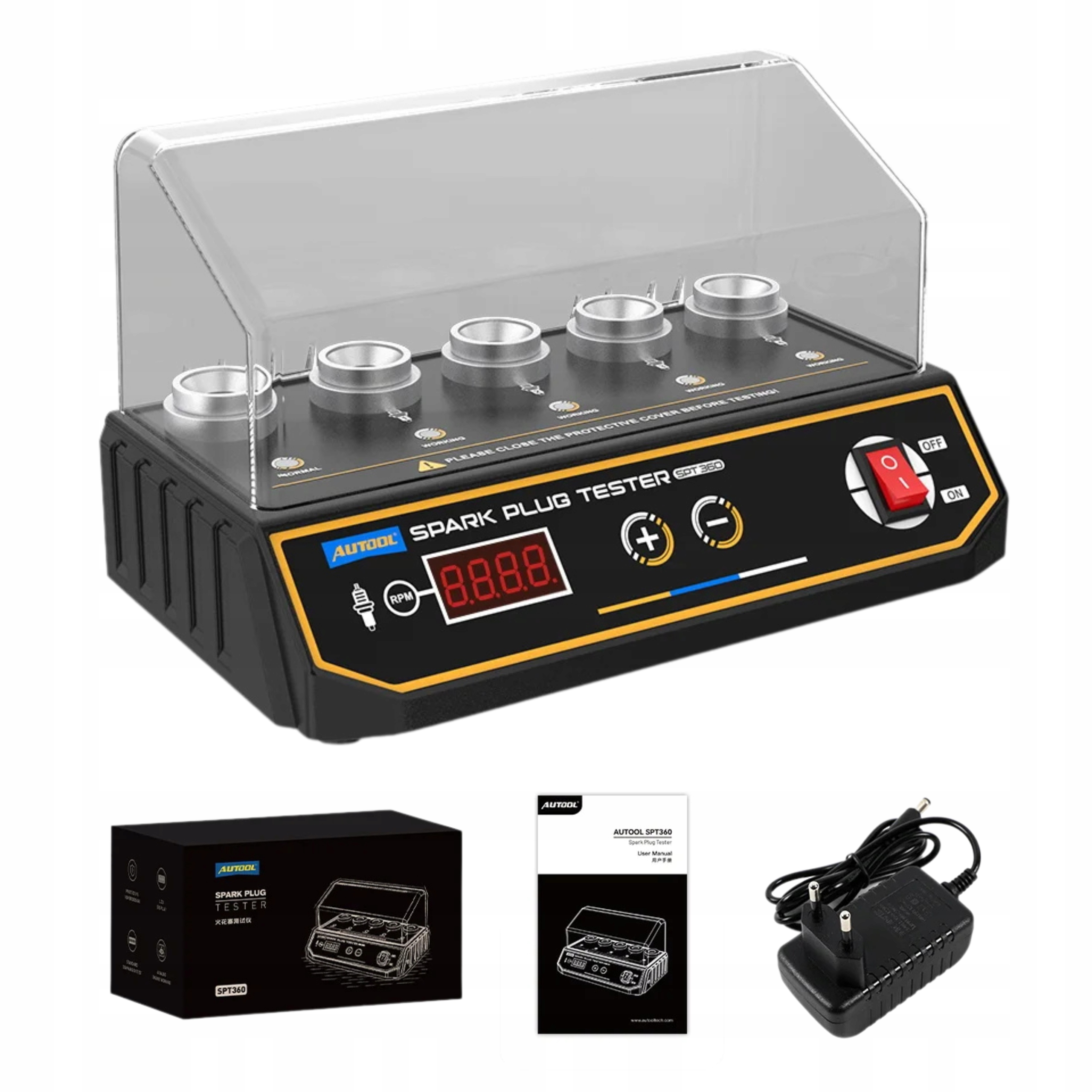 Tester zapalovacích svíček automobilových cívek Diagnostický nástroj 220V