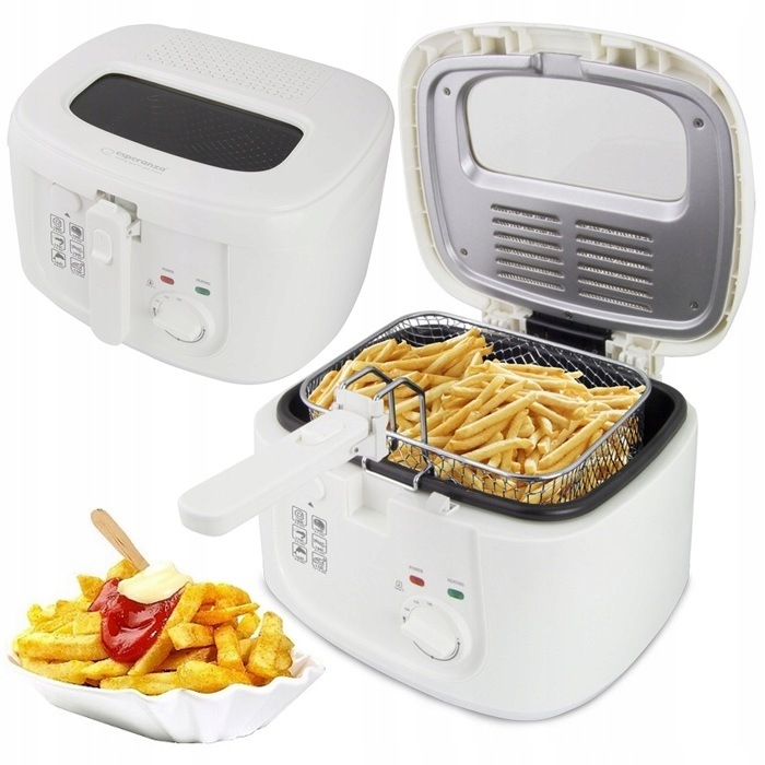 Frytkownica Tradycyjna Olejowa 2,5L Smażenie Frytek Regulacja 1800W EKG012