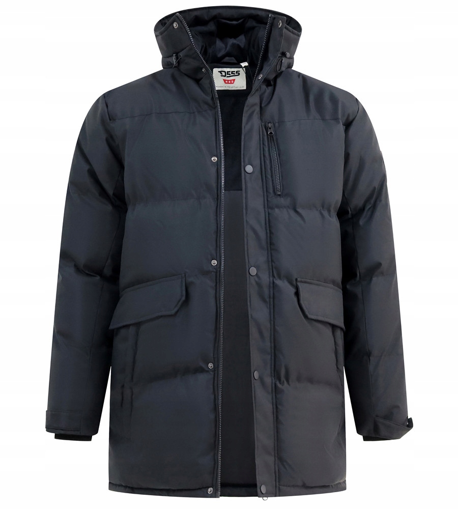 D555 bunda pánská Wolverhampton nadměrné velikosti 7XL černá
