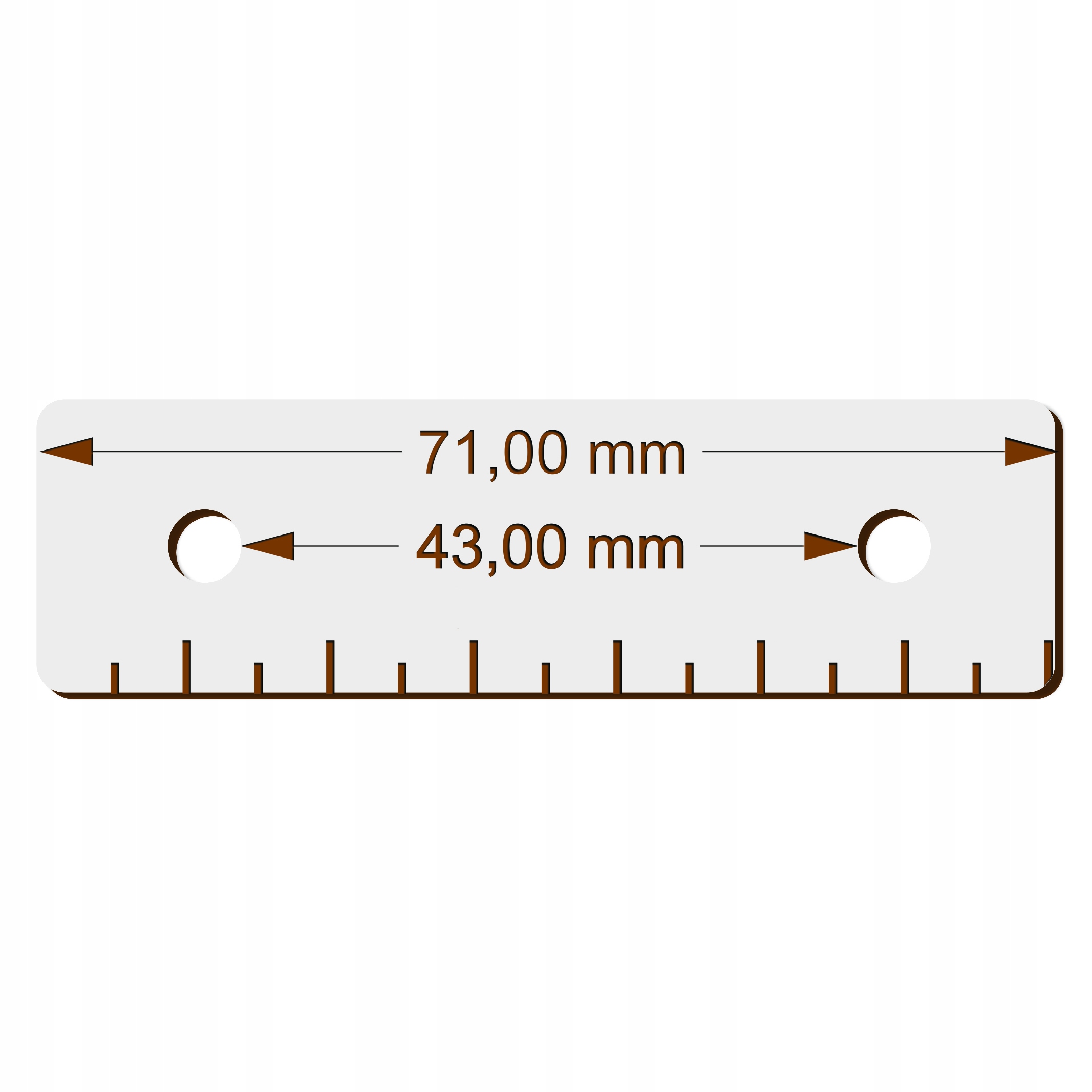 ZATRZASK BALKONOWY UCHWYT KLAMKA DO DRZWI POCHWYTOKIEN I DRZWI BALKONOWYCH Kolor brązowy