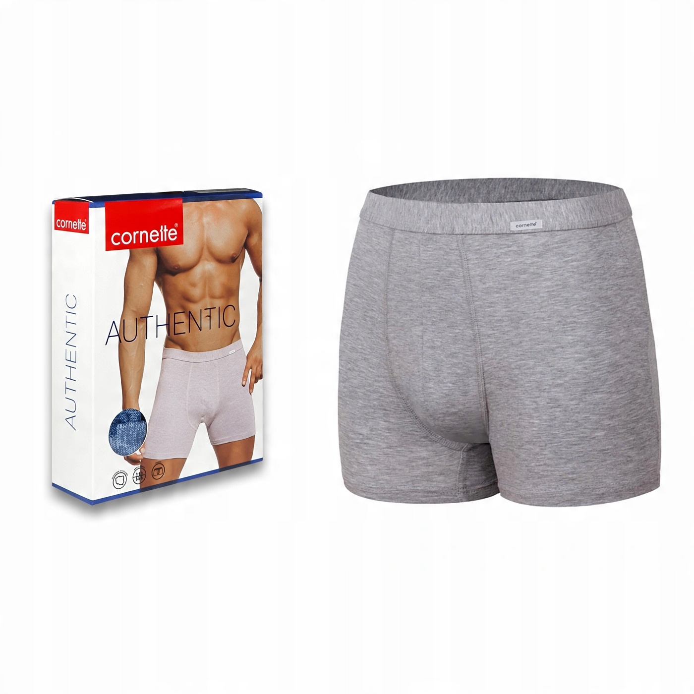 

Bokserki Cornette Authentic Boxer szary M