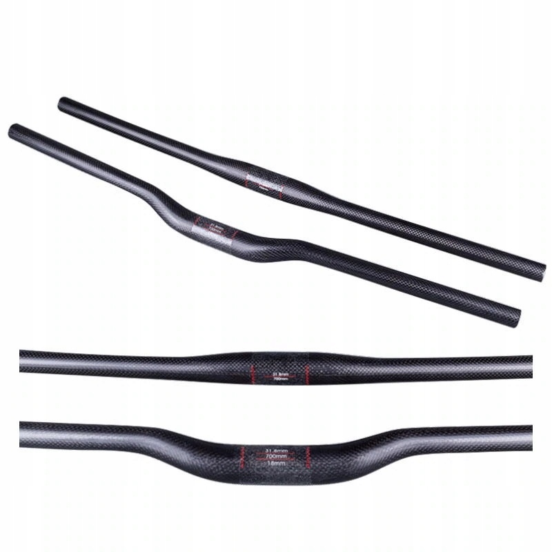 Carbon 3K Riser kierownica Mat Połysk 720 140g Nowa XX1 Xtr