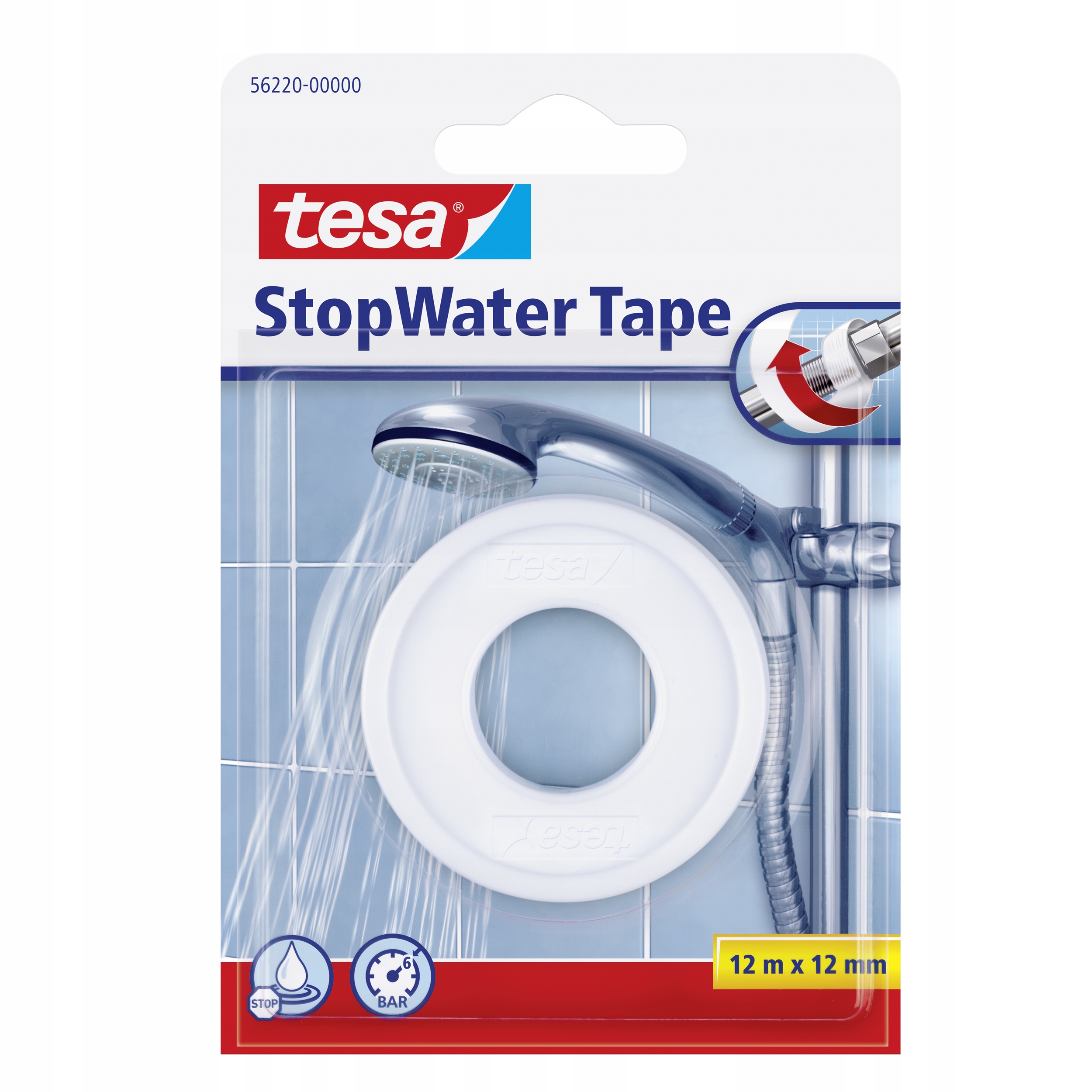 

Tesa 56220 Wodoszczelna taśma naprawcza 12m:12mm