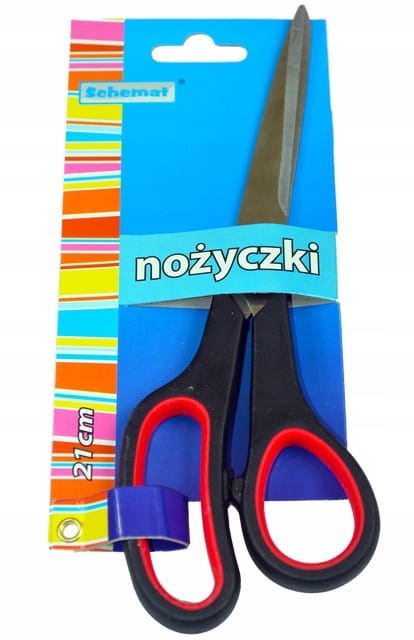 NOŻYCZKI BIUROWE SCHEMAT 21CM