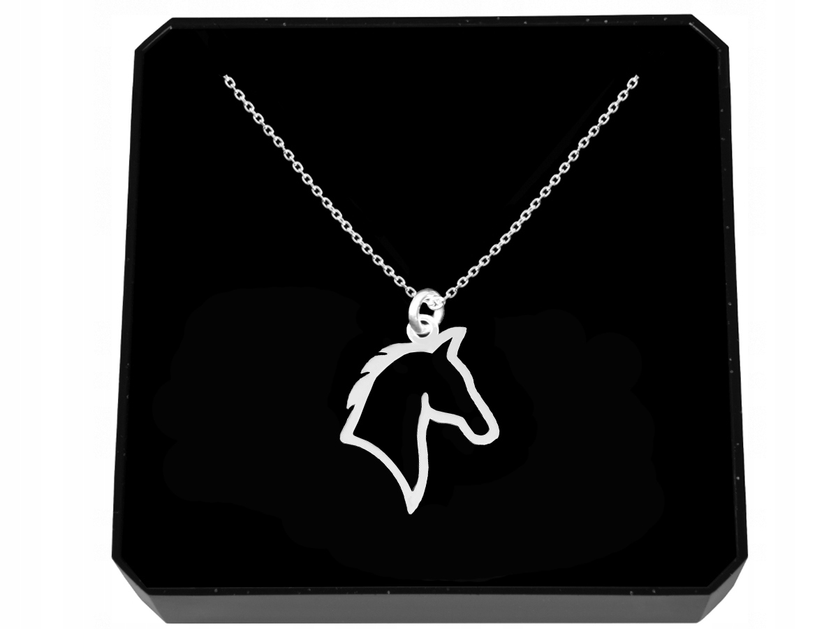 

Naszyjnik Srebrny 925 Koń Konik Głowa