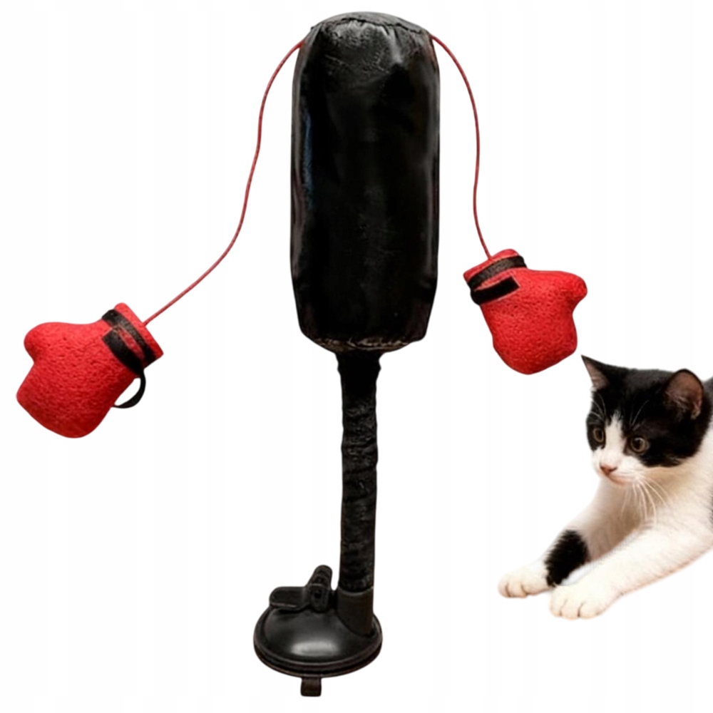 Boxovací Pytel Pro Kočky S Mini Rukavicemi, Přenosná Hračka, Set