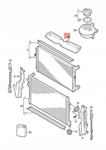 KIEROWNICA POWIETRZA VW T-ROC 2GA121330F ORYGINAŁ Producent części Volkswagen OE