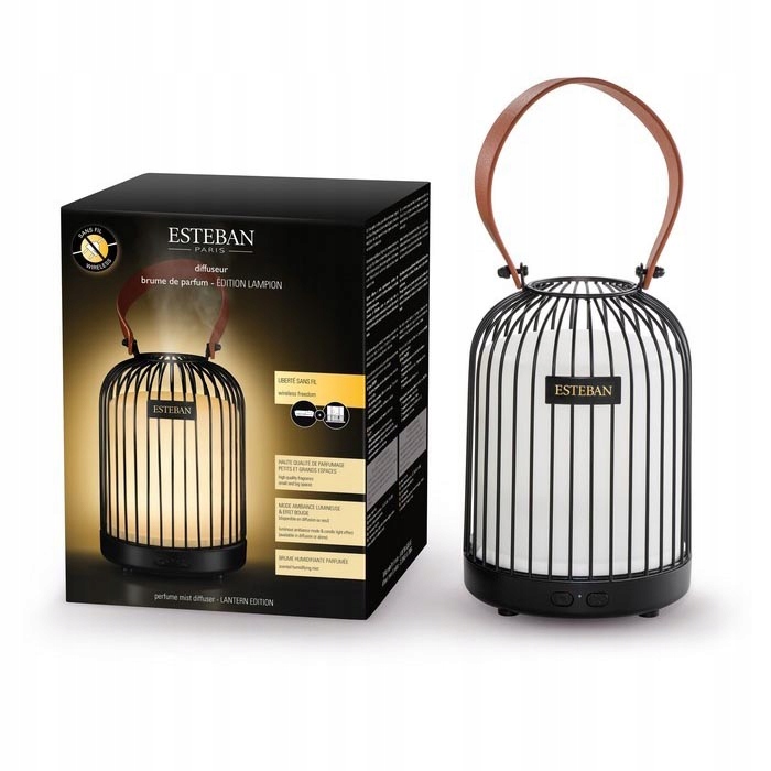 DYFUZOR MGIEŁKI ZAPACHOWEJ Lampion Black Esteban