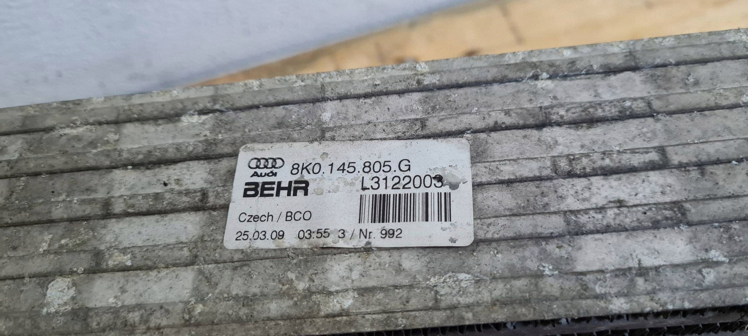 Q5 8R Kühler INTERCOOLER luft 8K0145805G 2.0 TDI A4 B8 A5 8T