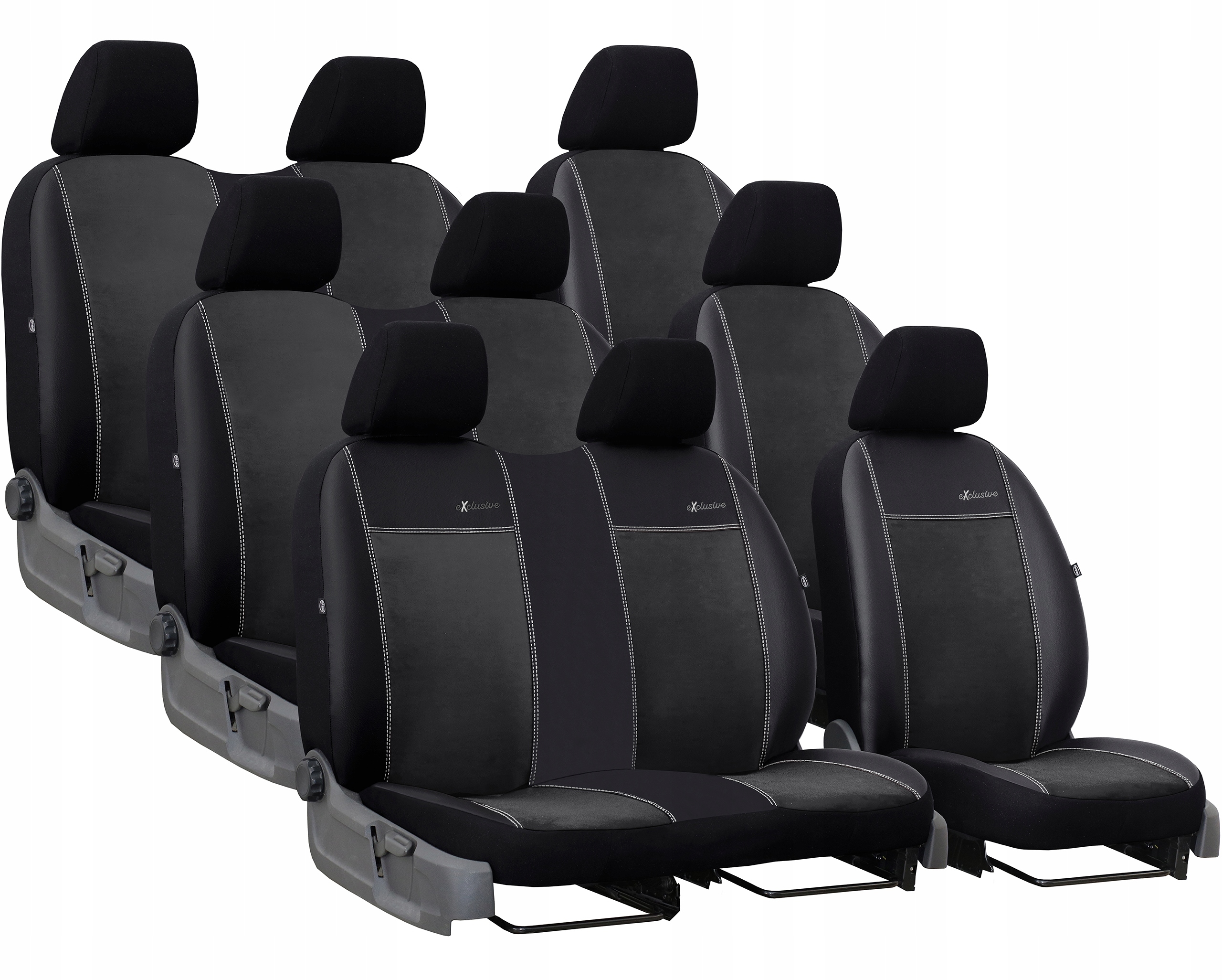 Kompletní Potahy Na Sedadla Pro Ford Transit Custom VIII (9 m)
