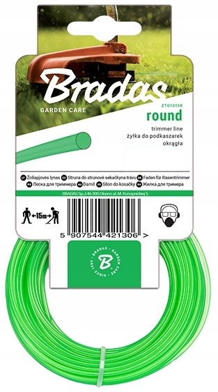 

Żyłka do podkaszarek i kos 1,6 mm x 15 m Bradas