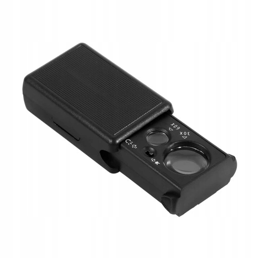 Mini 30X/60X podwójne soczewki kieszonkowa lupa Długość/wysokość 1 cm