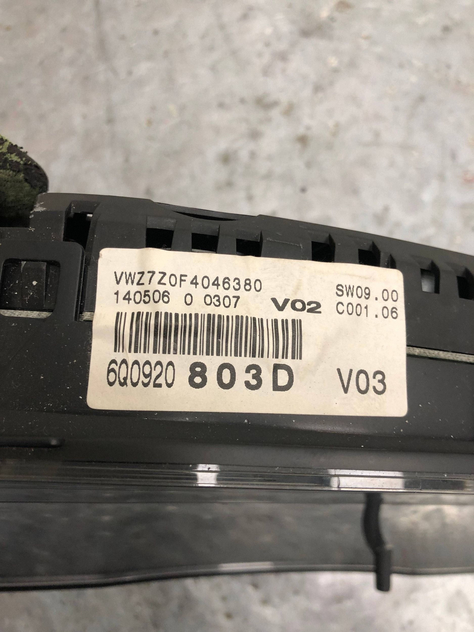 dials dials VW POLO IV 6Q0920803D