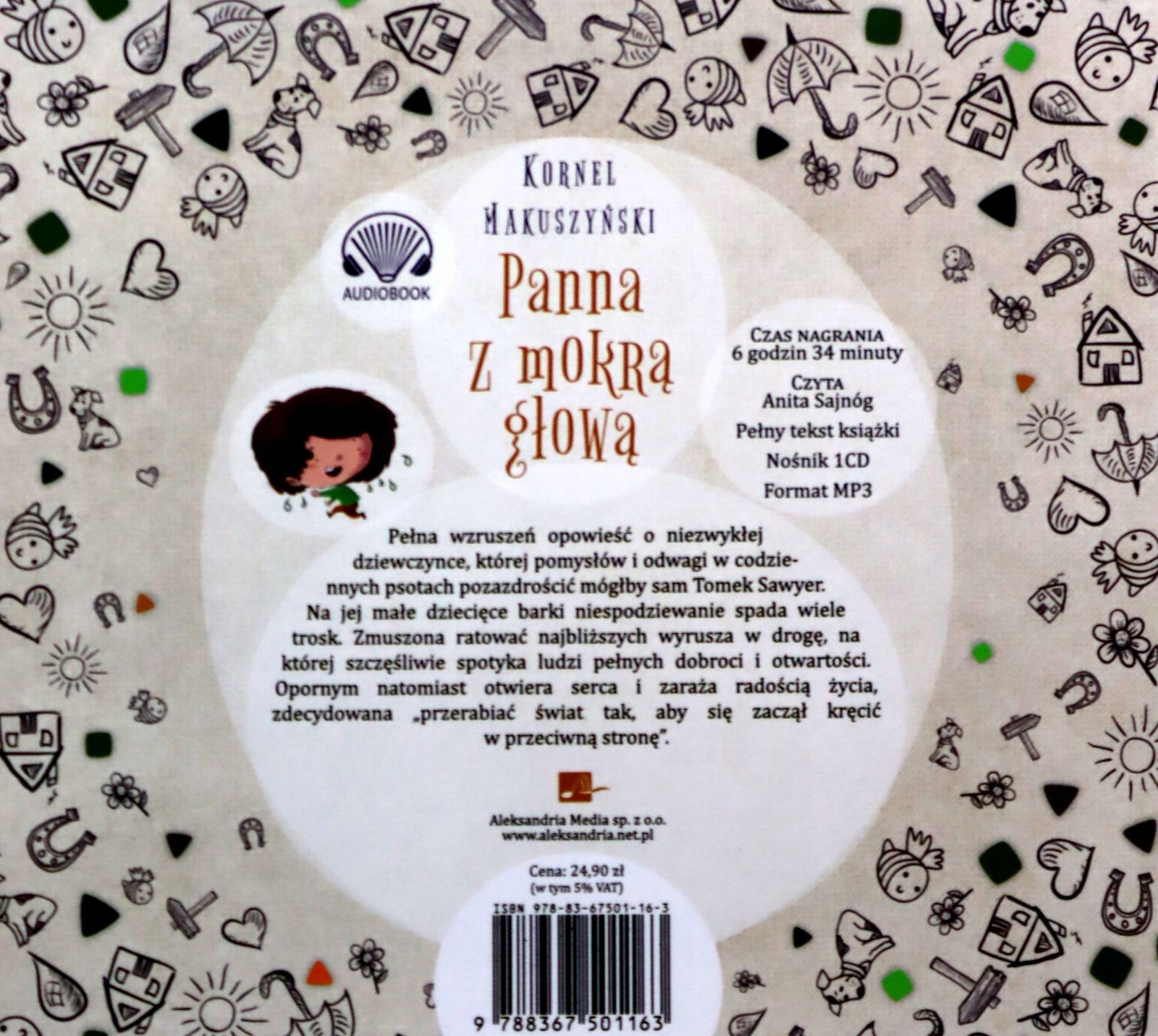 PANNA Z MOKRĄ GŁOWĄ - KORNEL MAKUSZYŃSKI AUDIOBOOK Stan opakowania oryginalne