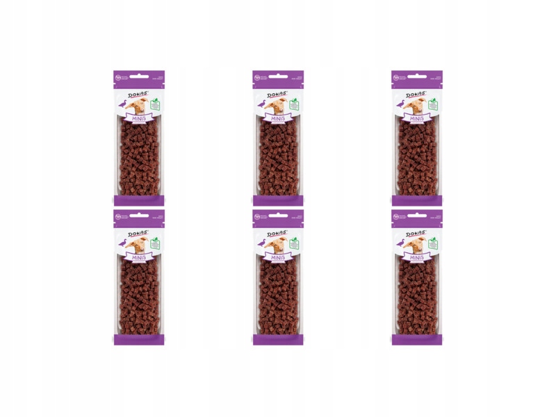 Przysmak dla psa Dokas Minis Kaczka 6 x 70 g