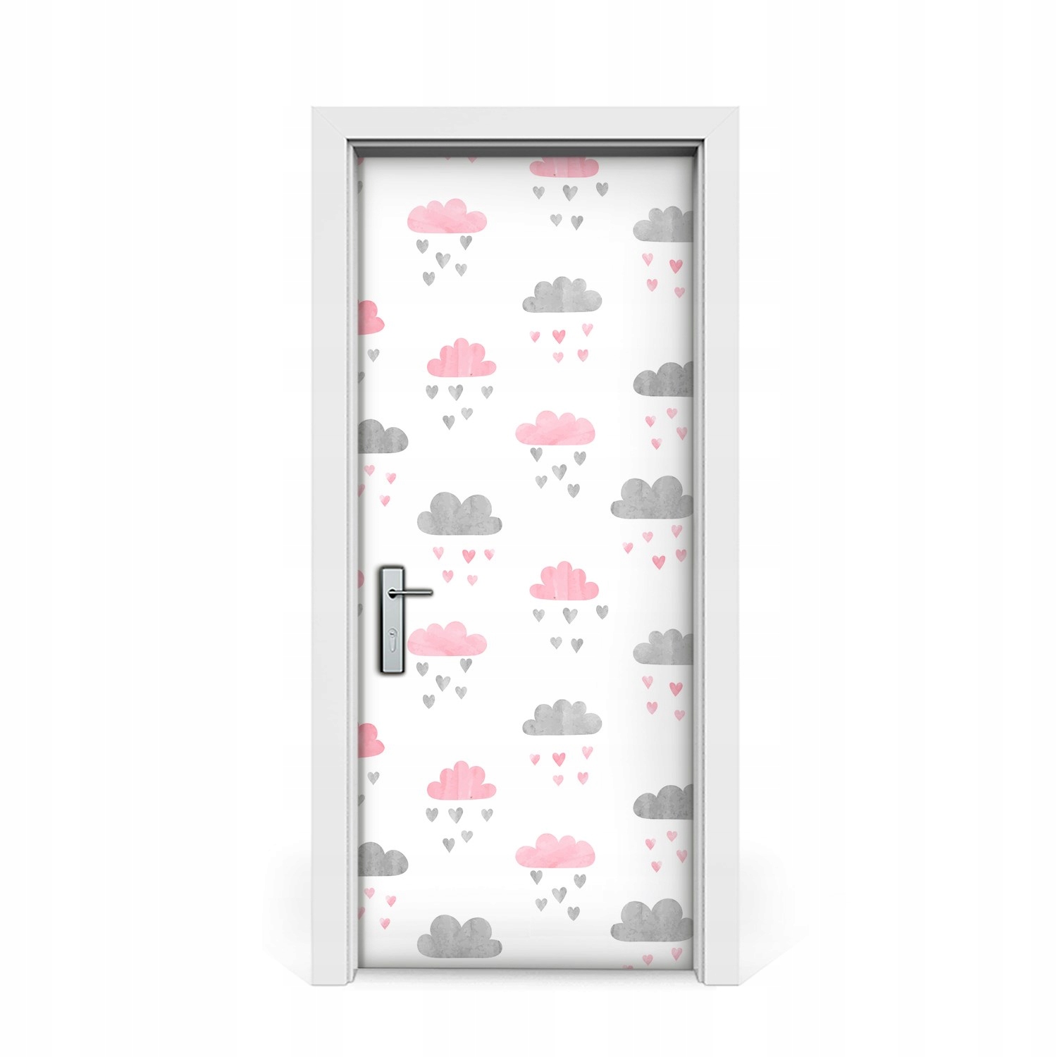 

Naklejka na drzwi Minimalistyczne chmury 85x205
