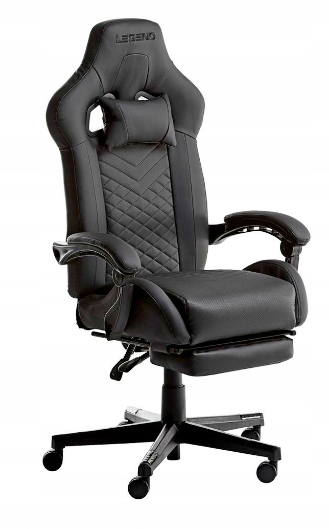 Herní židle k psacímu stolu ed. Legend s podnožkou