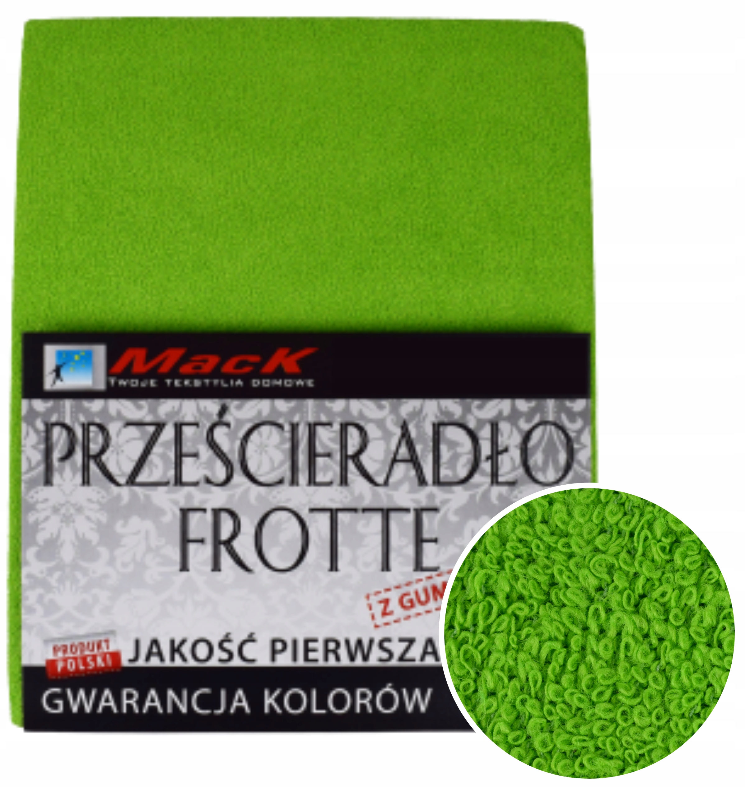 

Prześcieradło Frotte Z Gumką 140X200 jasna zieleń
