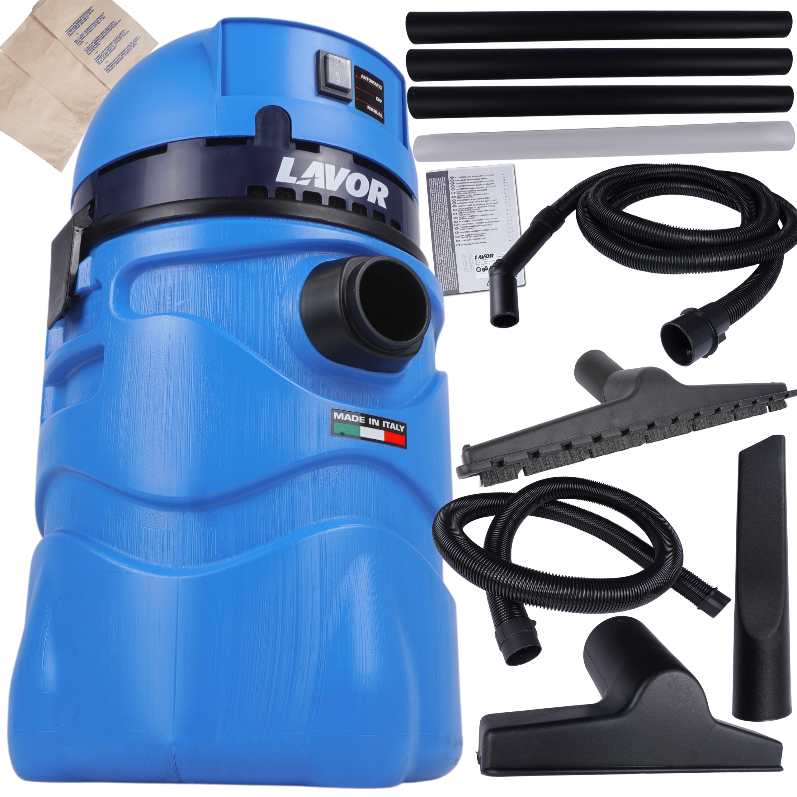 Odkurzacz Basenowy Do Basenu Oczek Wodnych Czyszczenia Lavor 1600W 30L