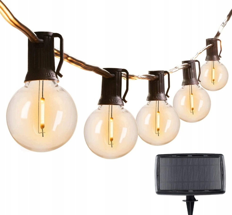 Solární zahradní lampy G40 28+2 5,5 m Balippe Komplet 2KS