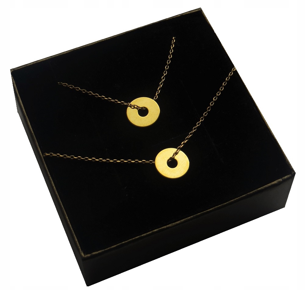 

Naszyjnik i bransoletka Celebrytka kółeczko obręcz