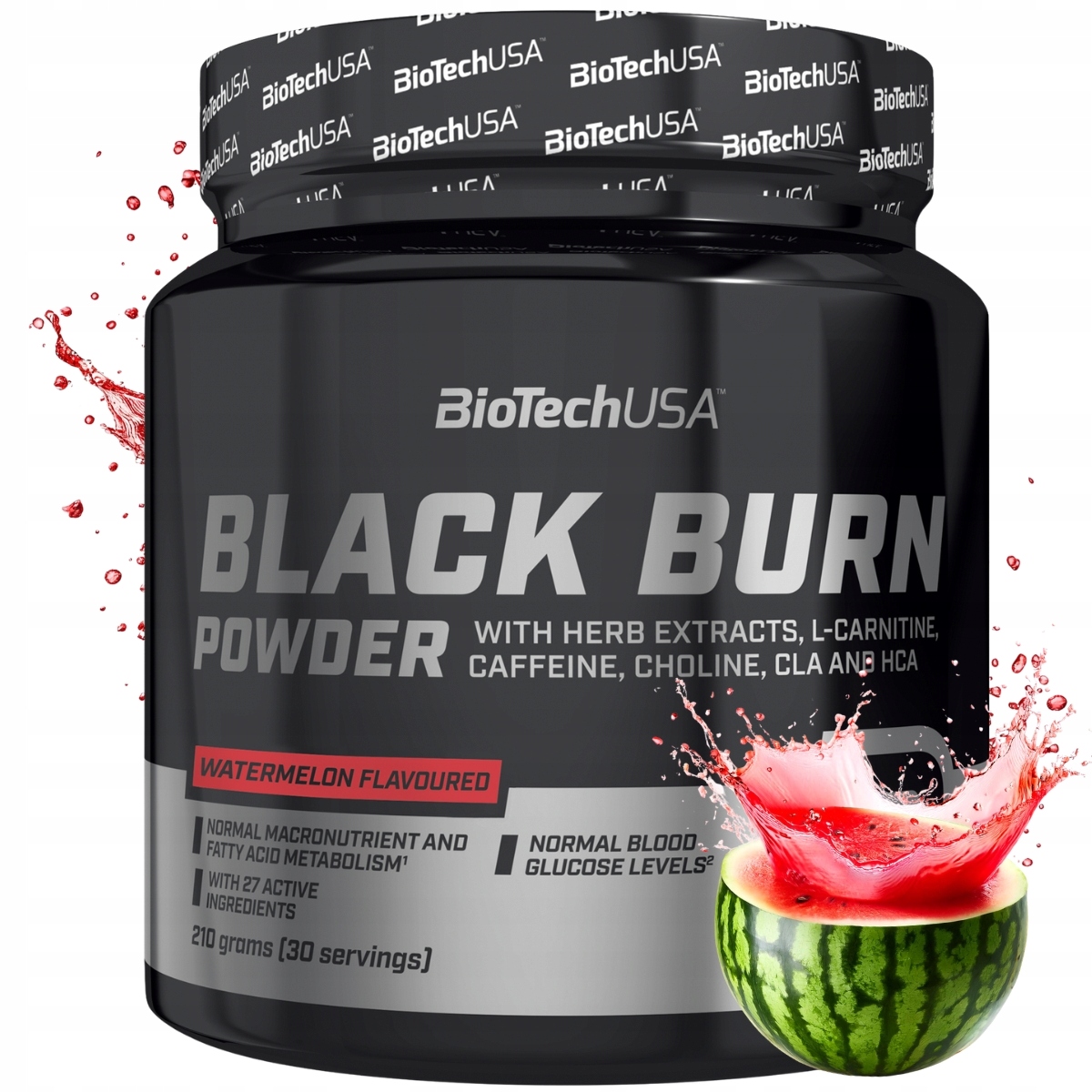 Biotech Black Burn 210 g Silný Spalovač Tuků Melounový