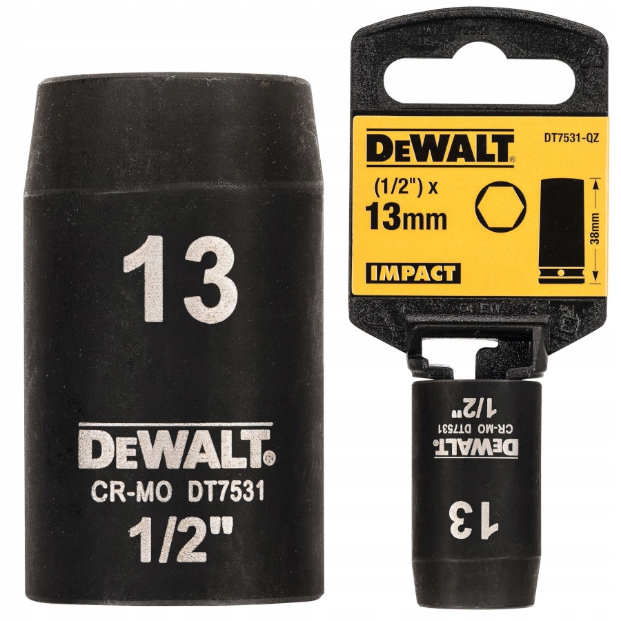 

Dewalt Nasadka udarowa 1/2" 13mm klucz DT7531