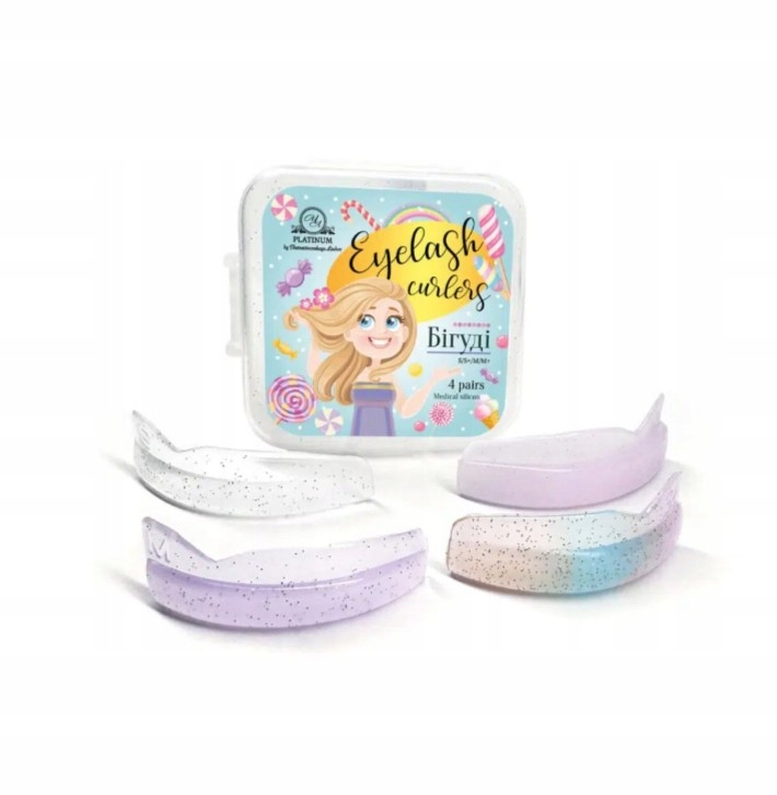 Platinum Silikonové válečky na laminování řas Candies 4 páry S,s+,m,m+