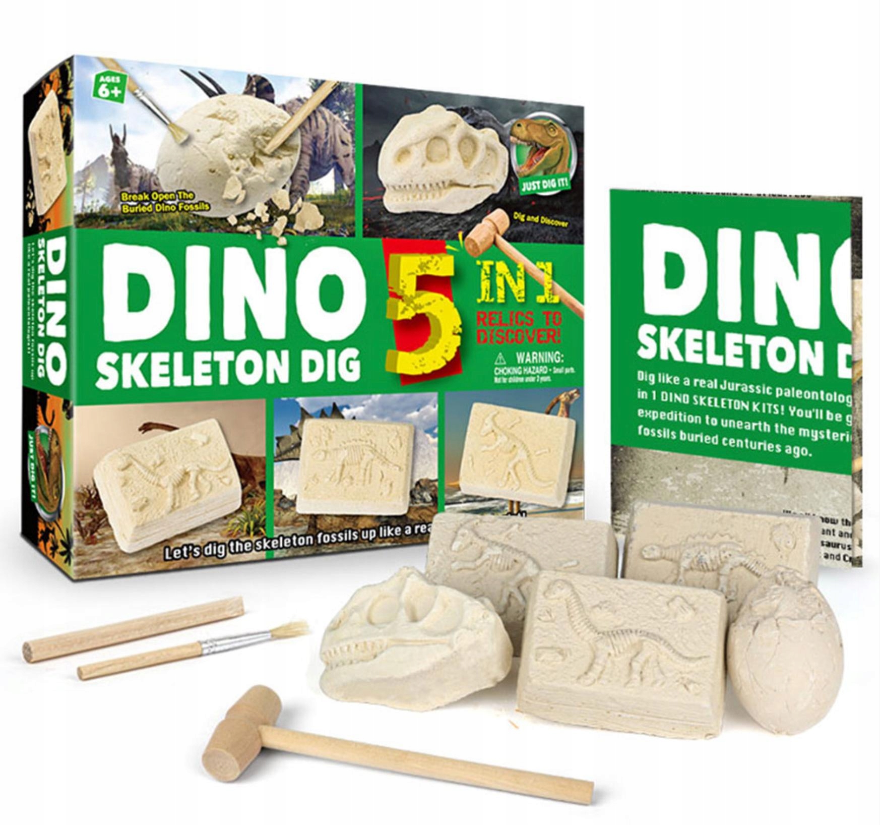 

Dino 5w1 Dinozaur- Wykopalisko Zestaw 5 szt.