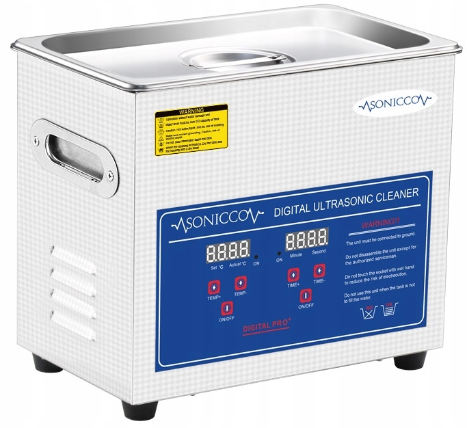 Myjka wanna ultradźwiękowa 3,2l sterylizator kosmetyczny mycia części