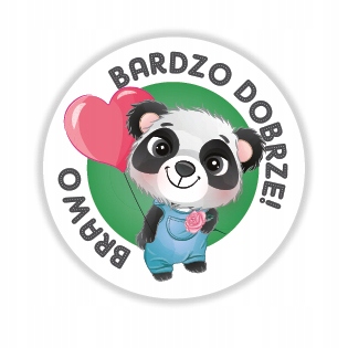 

Naklejki motywacyjne -brawo, bardzo dobrze -50 szt