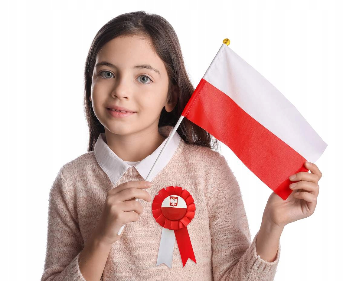 Kotylion Narodowy Polska Przypinka Flaga Godło Święto Patriotyczne Mecz Marka GoDan