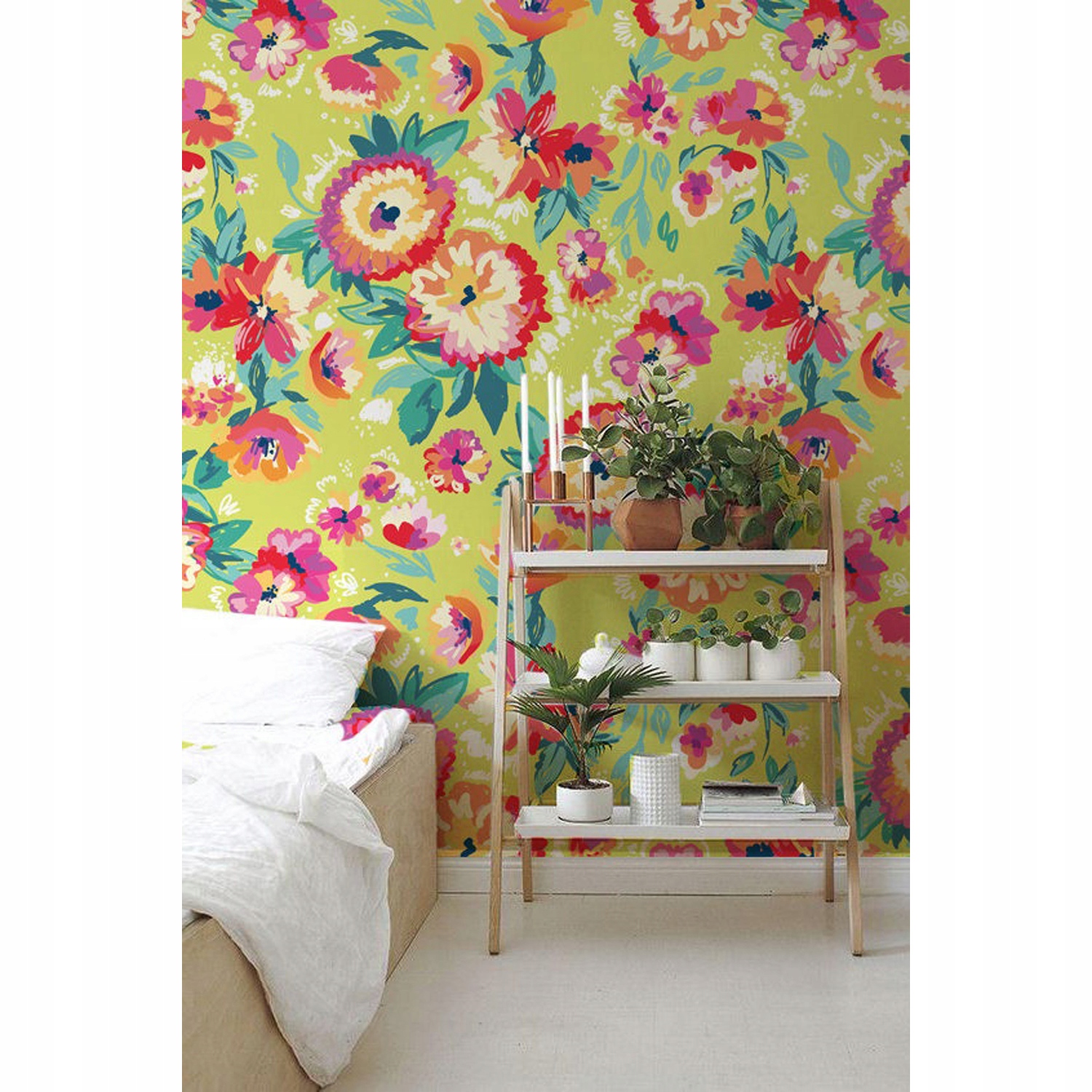 

Tapeta ścienna Pastelowe bukiety kwitów 104x70 cm