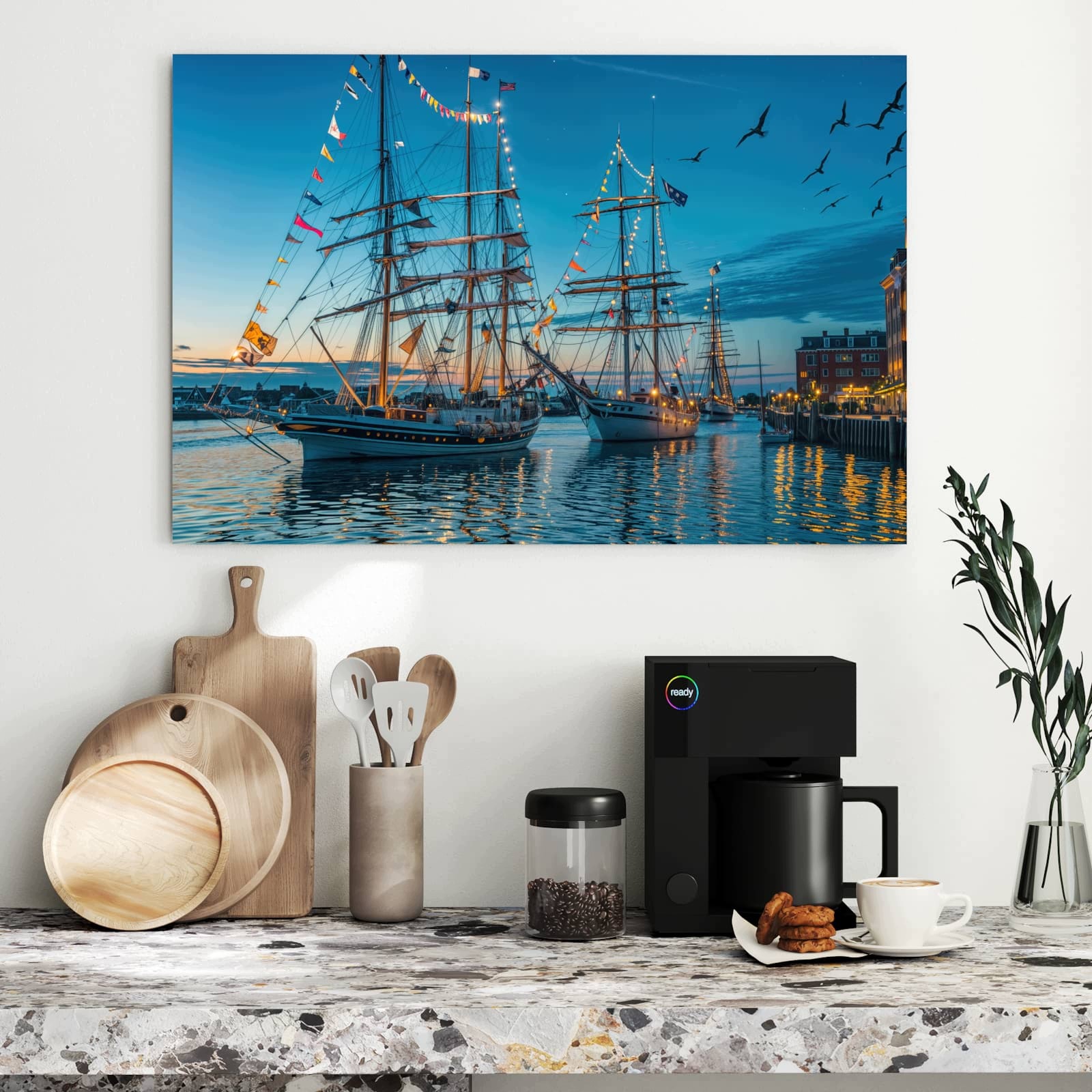 Magnetická tabule Statki Port 90 × 60 cm