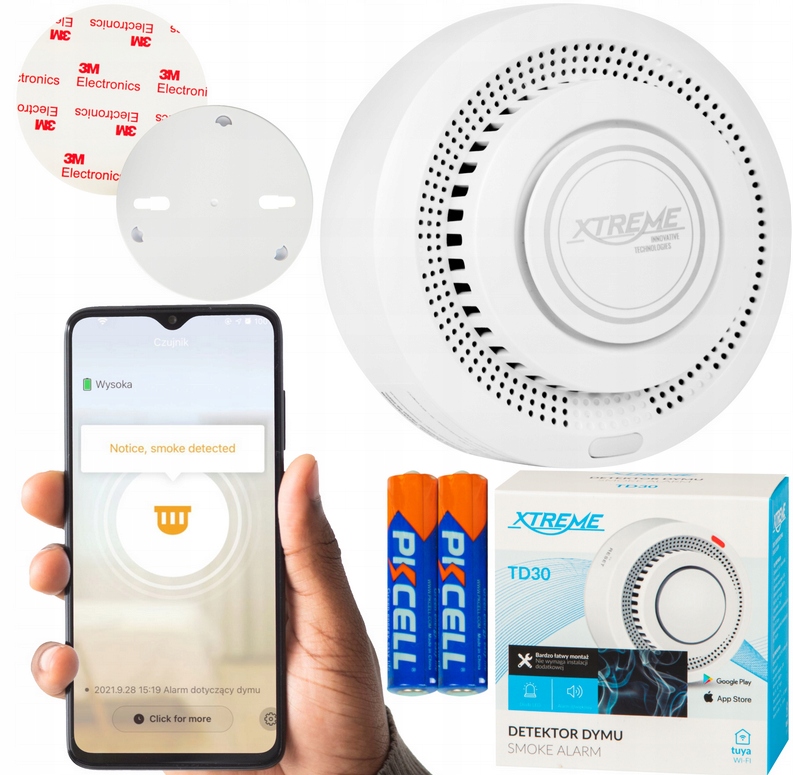 Detektor Kouře Detektor Ohně Bezdrátový Alarm Detektor Chytrého Telefonu Wifi Tuya