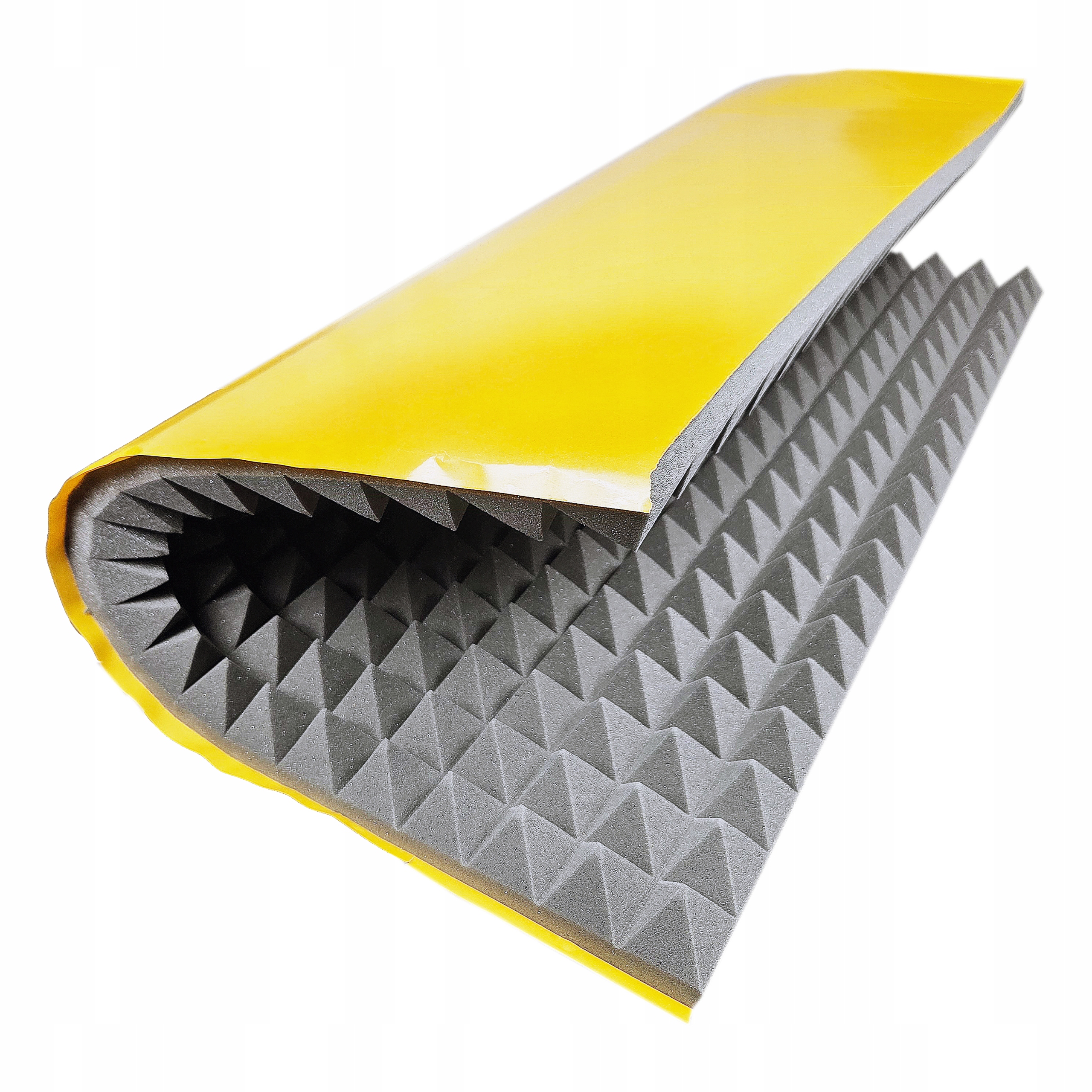 Pianka Akustyczna samoprzylepna Piramidka 100x100 cm Mata wygłuszająca 6 cm