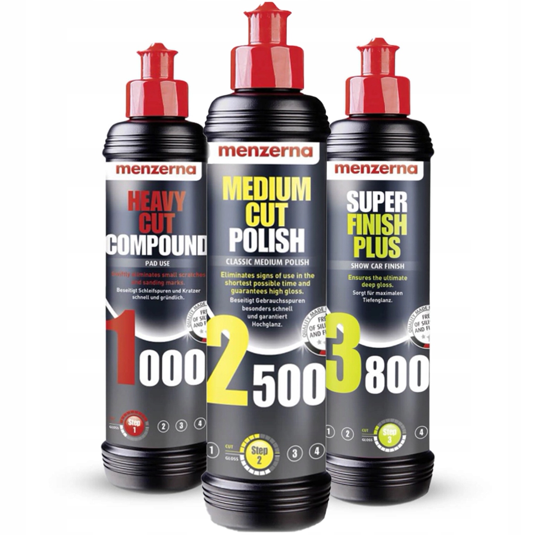 

Zestaw Past Polerskich Menzerna 1000 2500 3800