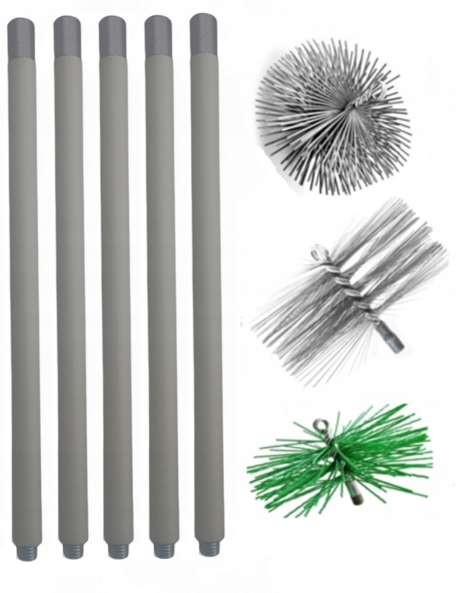 Sada Na Čistenie Komína Zospodu 5 M 3 Kefy Fi 160