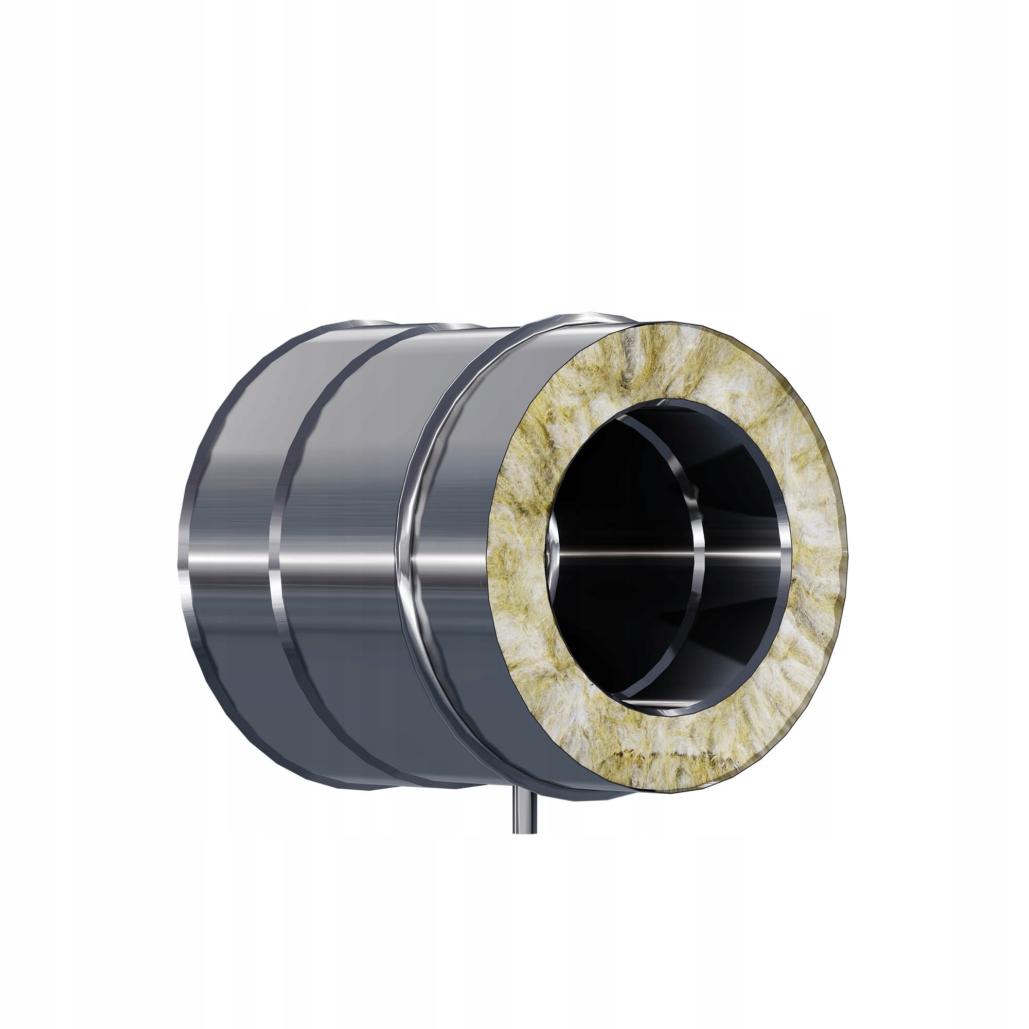Kzd Trubka s měřícím hrdlem 1/2" fi 130 0,25 m 0,8 mm komínová vložka