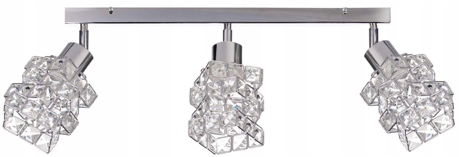 

Lampa Wisząca Chrom Kryształki Diamenty plafon led