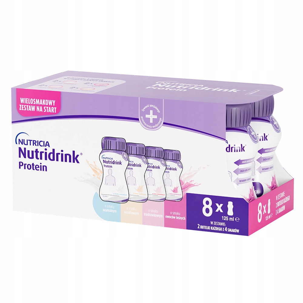 Nutridrink Protein wielosmakowy zestaw na start 8x125ml