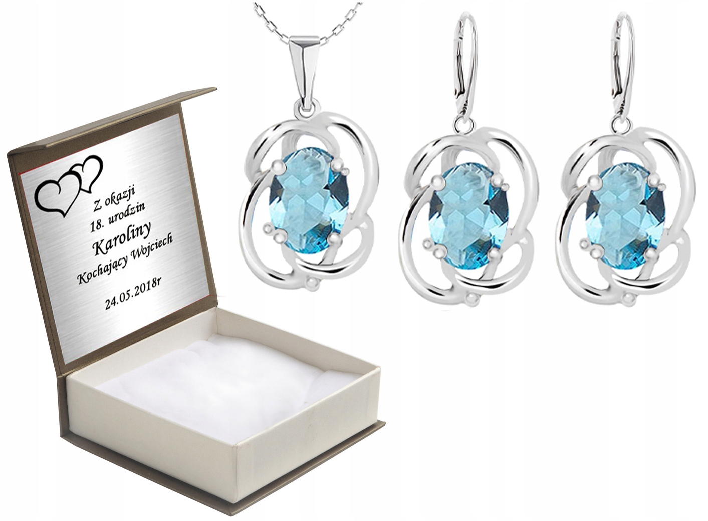 

Komplet Biżuterii Z Cyrkoniami Angiels.zap +grawer