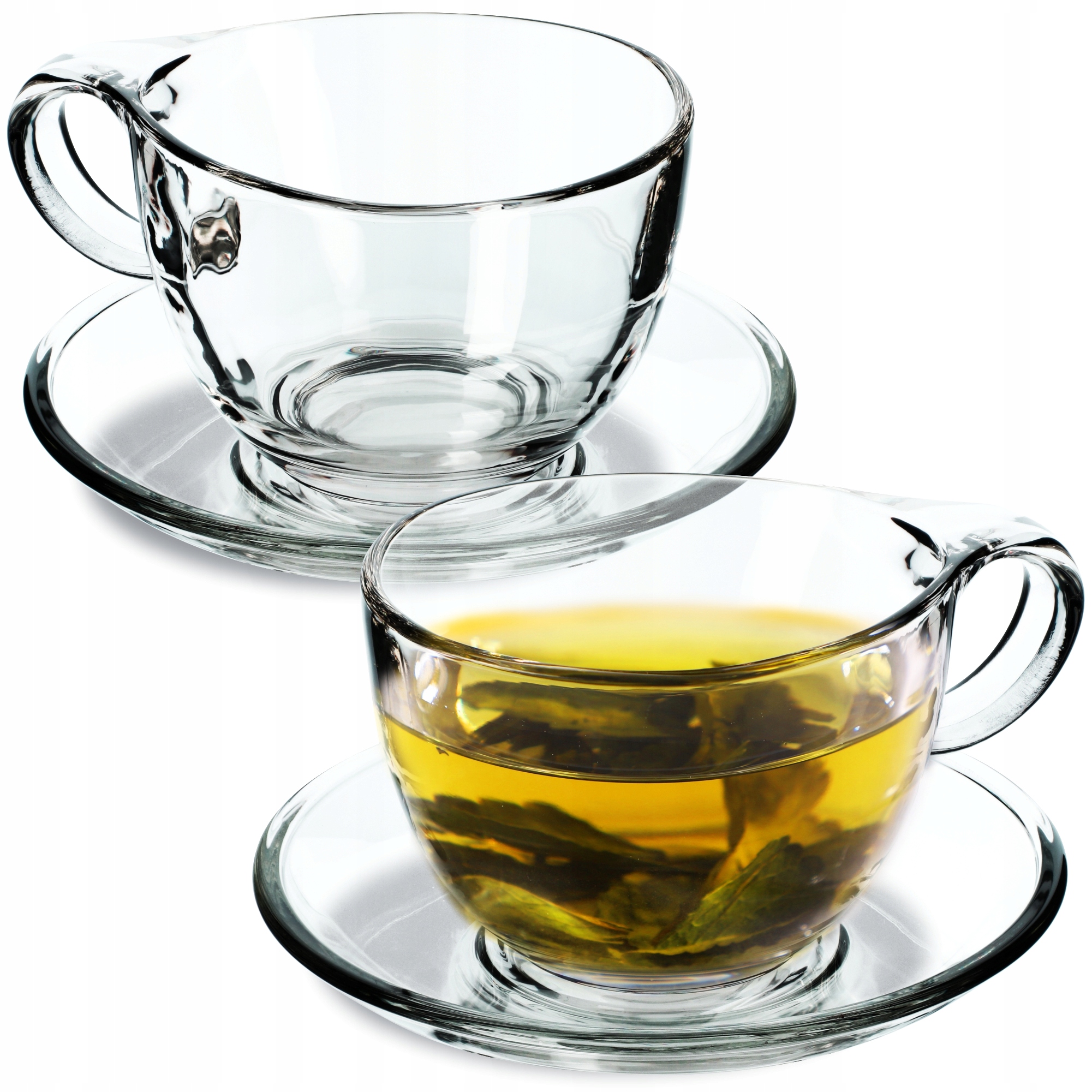 

Filiżanka Ze Spodkiem Do Herbaty Kawy 250ml 2szt.