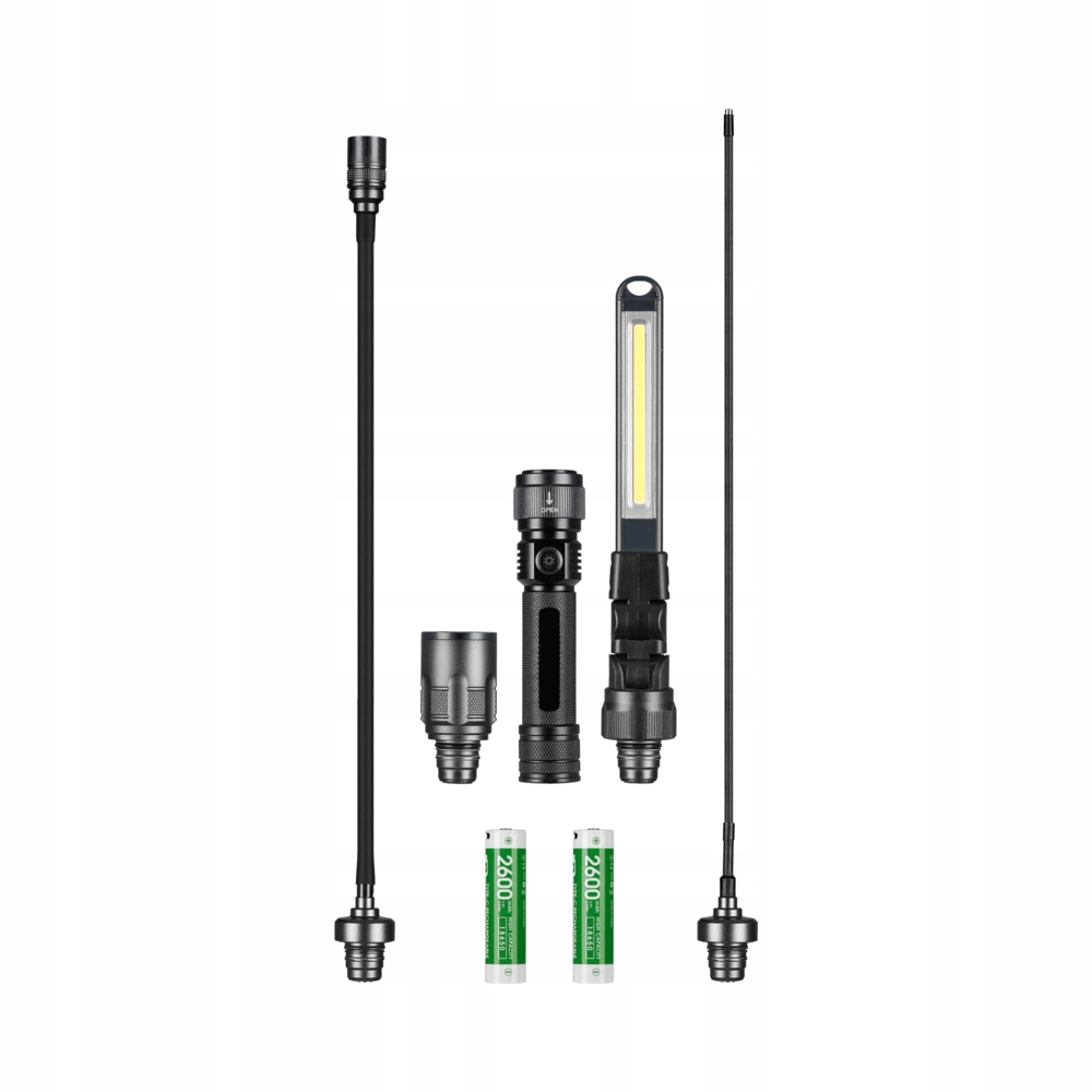 Akumulátorová sada baterky a pracovných lámp 385lm, Lena Lighting [608759]