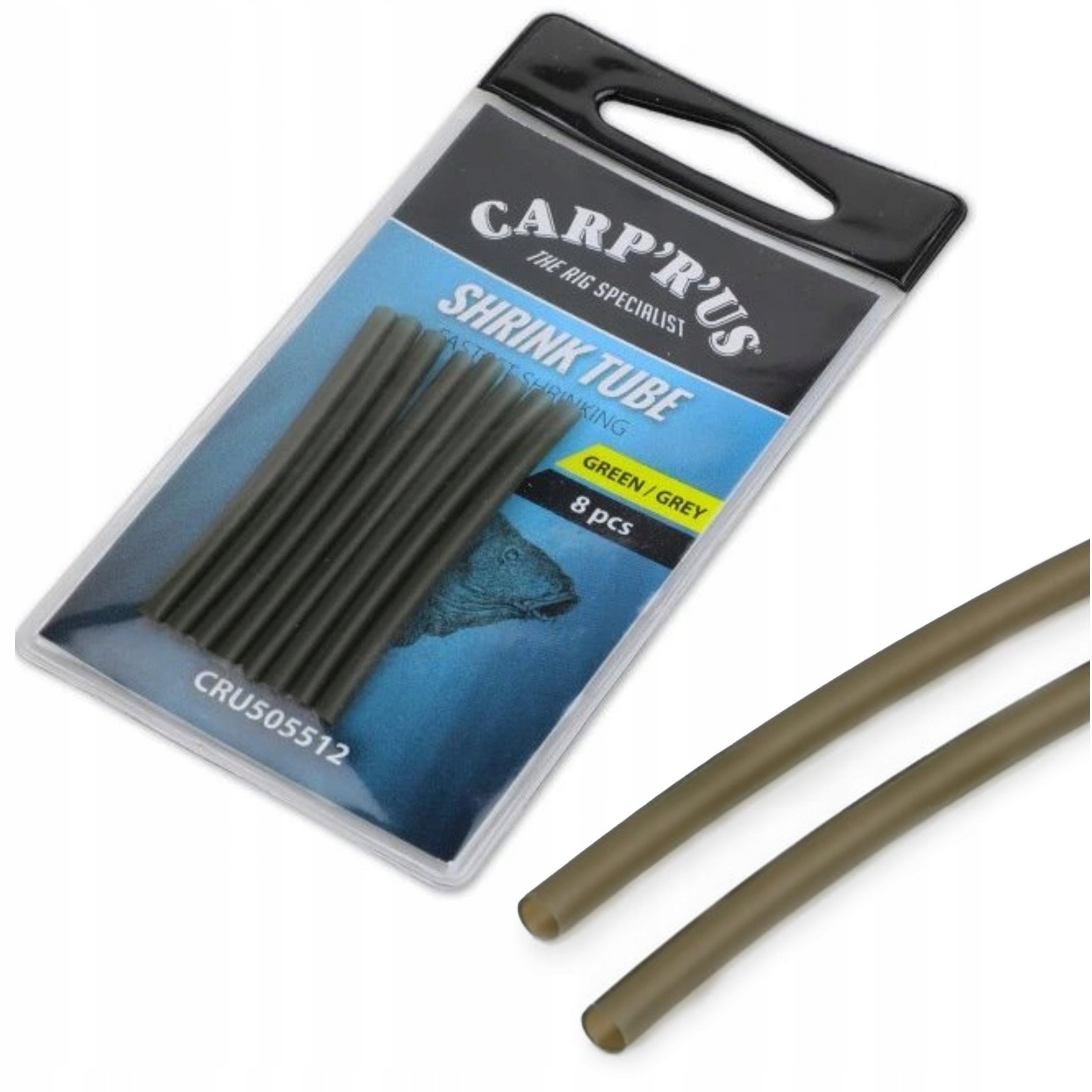Rurka Termokurczliwa Wędkarska Karpiowa Carp'R'Us Green Grey 8 szt.