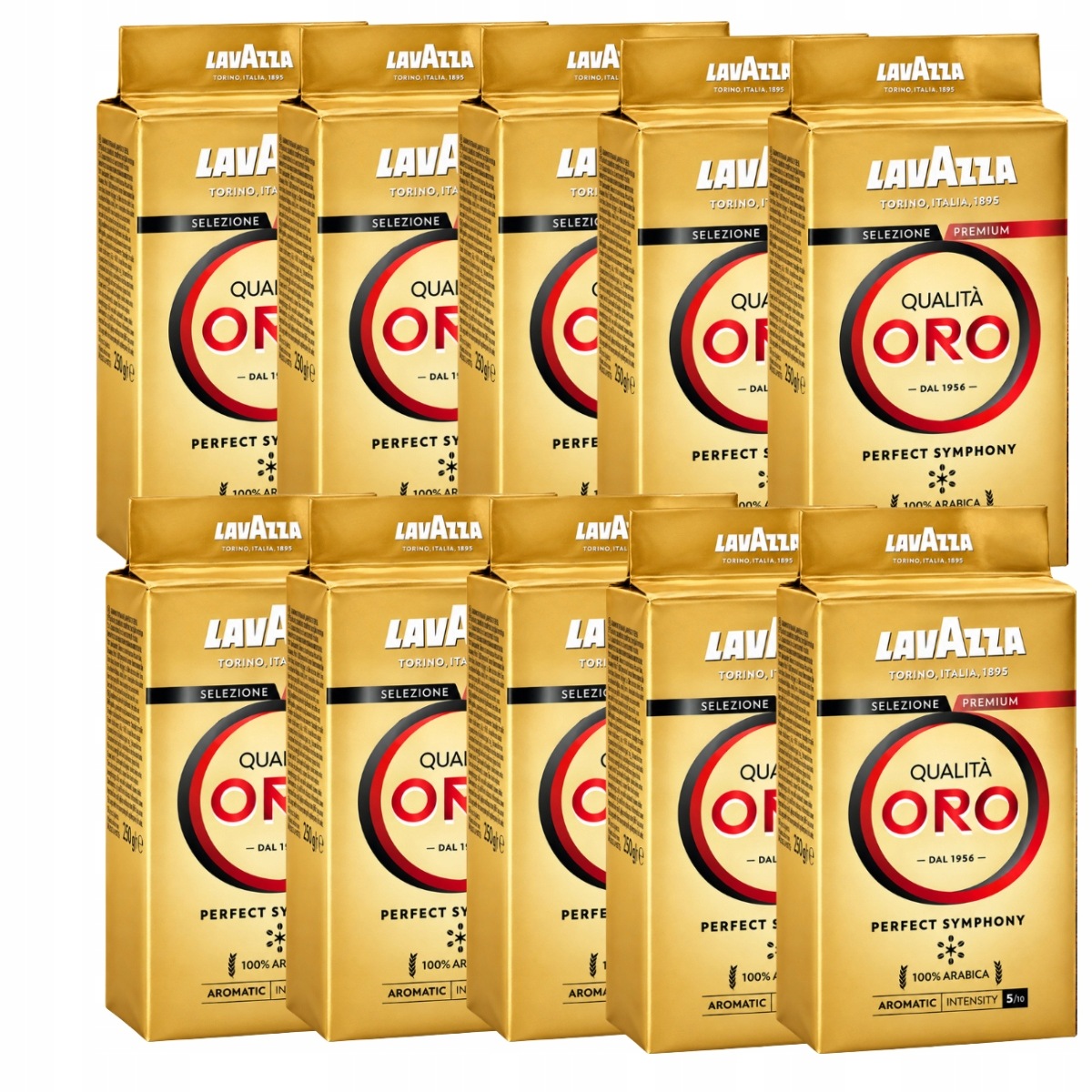 019911 Lavazza Qualita Oro Kawa Mielona Arabica 250G 10 Sztuk