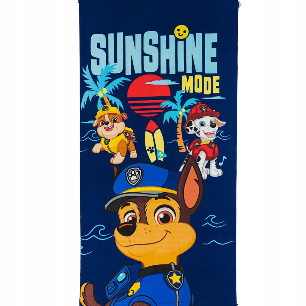 Ręcznik plażowy Psi Patrol Sunshine Mode 70x140cm (Fast Dry)