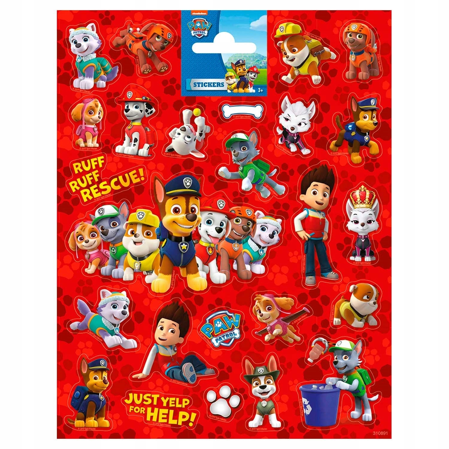 

Naklejki Psi Patrol Pieski Chase Rubble Skye 26szt